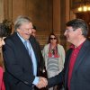 Conferenza promossa dalla Nuova Libreria Rinascita, sulla Scienza e la Tecnica, con il premio Nobel e senatore a vita,Carlo Rubbia, e con la scienziata Maria Chiara Carrozza. Salone Vanvitelliano (palazzo Loggia), 11.5.2015